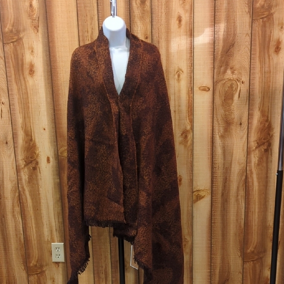 Modcloth Rust Brown Blanket Scarf Shawl NWT - Picture 1 of 5